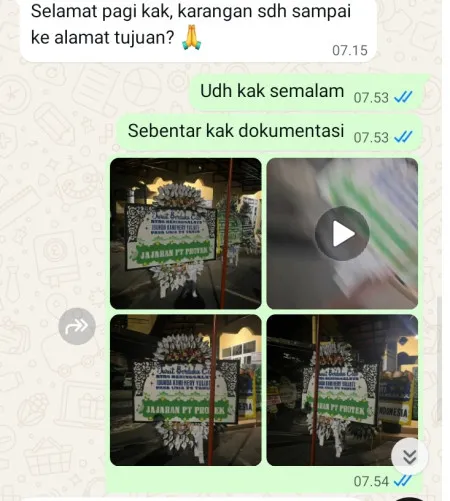 Pengiriman Papan Bunga Selamat Gemulung Pecangaan
