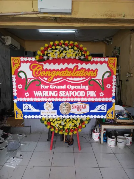 Papan Bunga Ucapan Selamat Gemulung Pecangaan