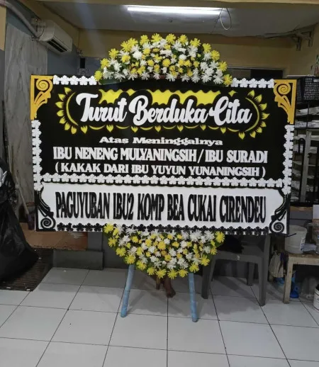 Papan Bunga Duka Gemulung Pecangaan
